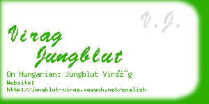 virag jungblut business card